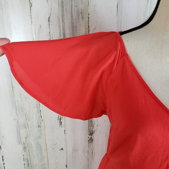 Jack Flutter Sleeve Swing Dress Sz L - Picture 5 of 11